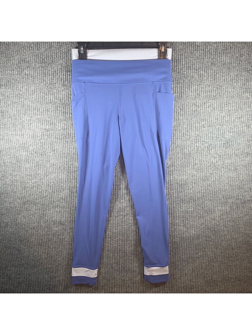 Athleta Salutation Stash Double Up Tight Sz SP Periwinkle Blue Colorblock